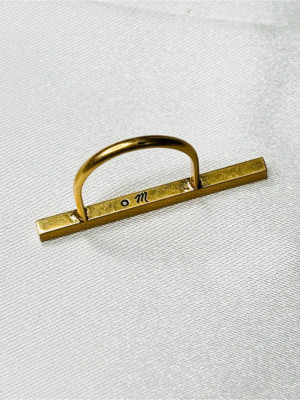 Madewell Gold Bar Ring Size 5.75